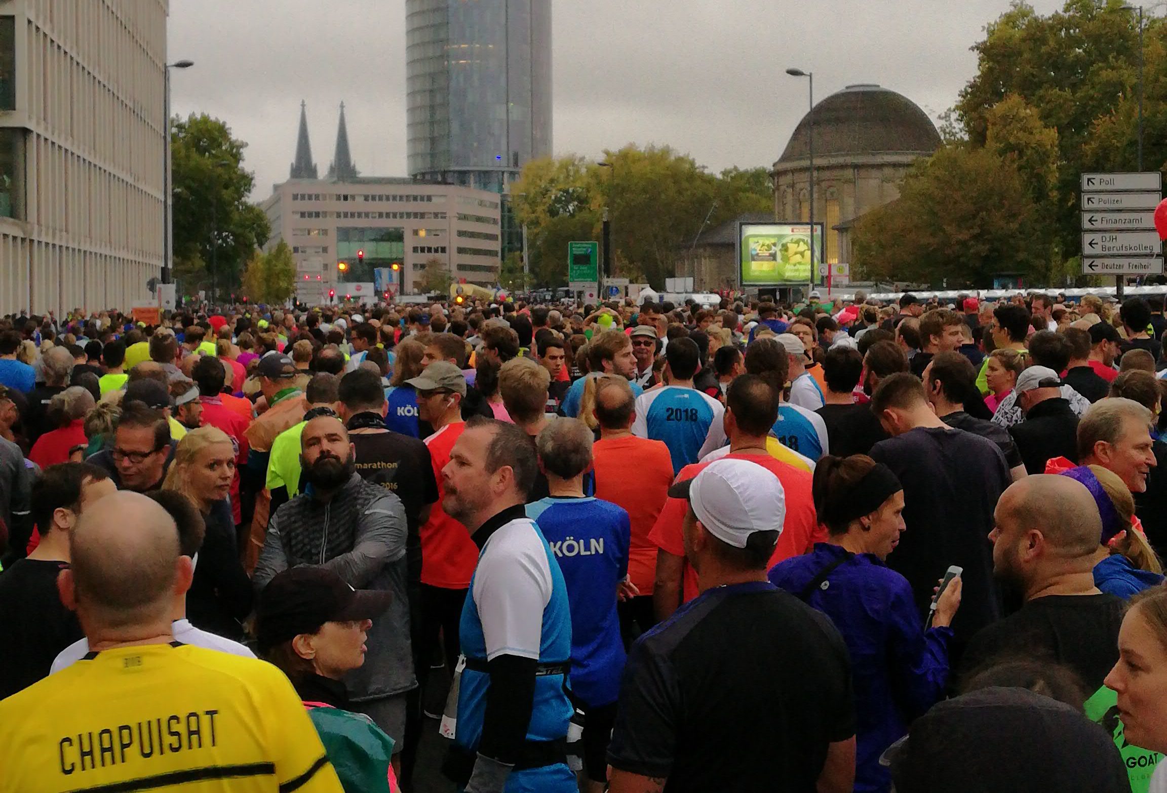 Start Halbmarathon Köln 2018